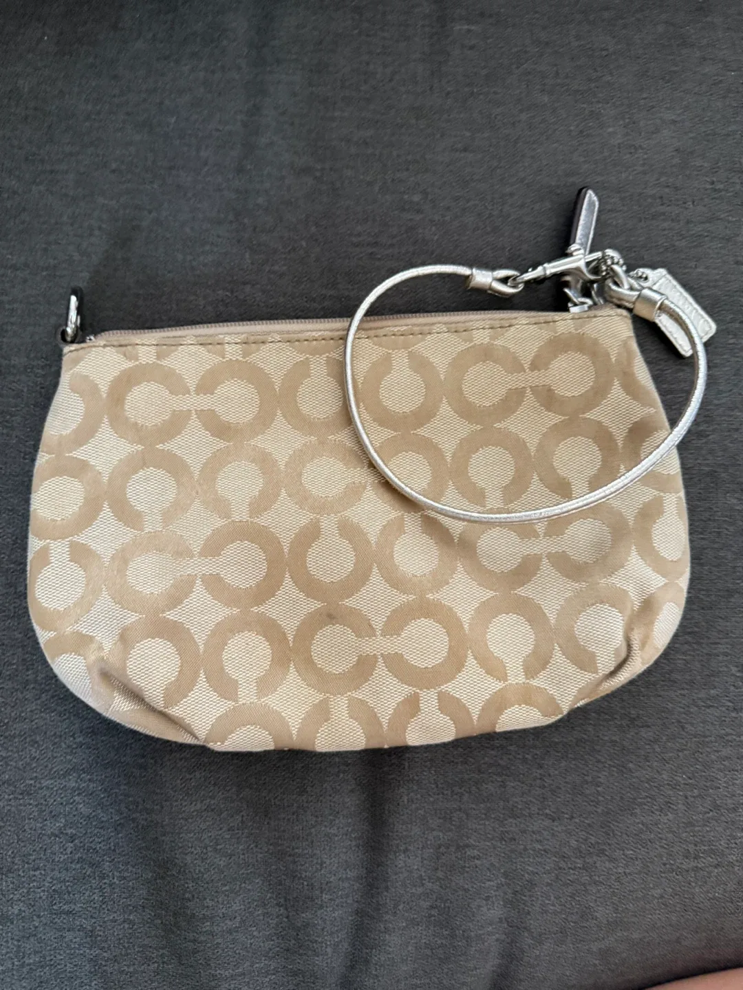 Coach Beige/Gold Signature Mini Bag image indicator(2)