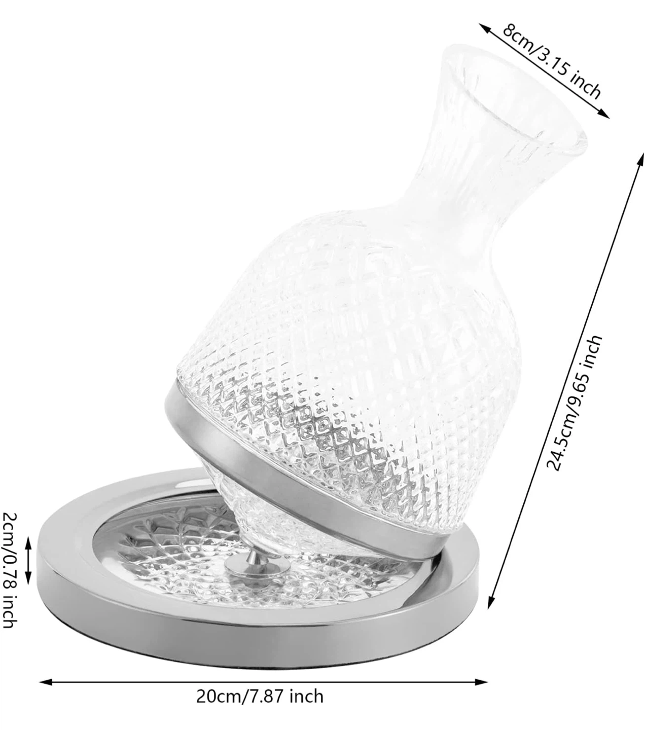 Wine Decanter with Aerator Stand - photo 3