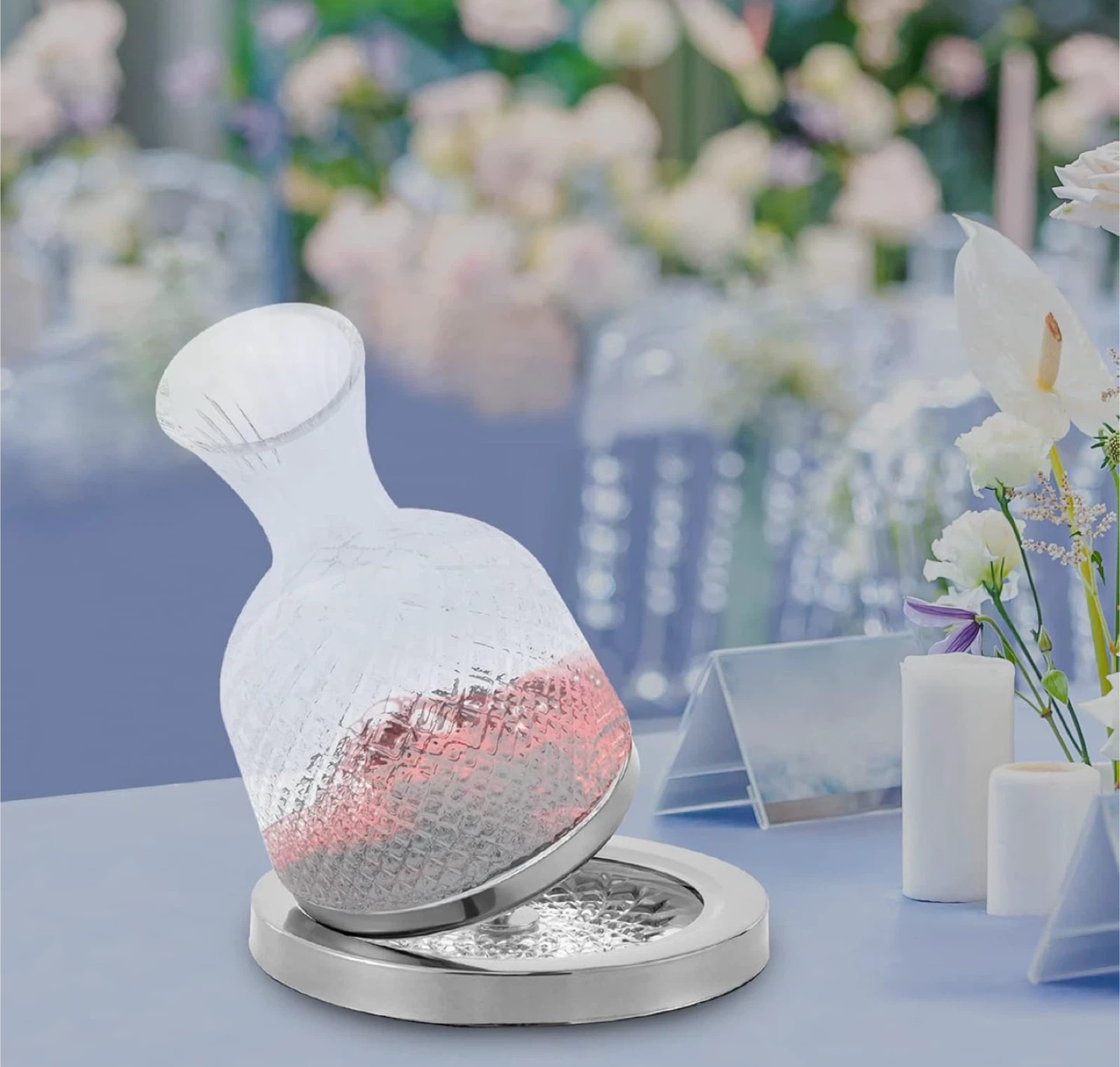 Wine Decanter with Aerator Stand - photo 4