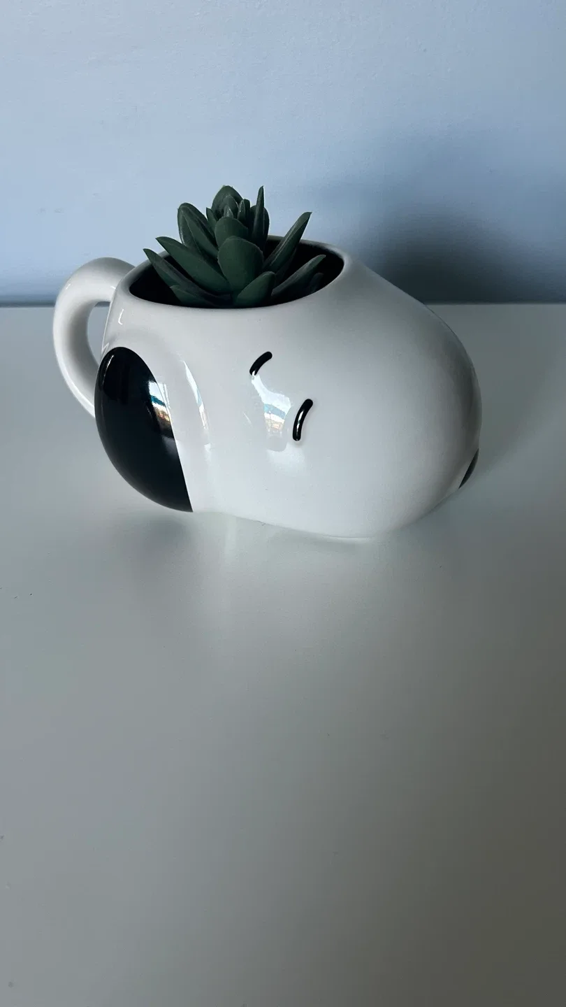 Snoopy Ceramic Mug/Plant Holder image indicator(2)