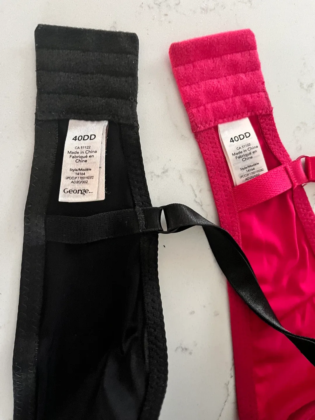 George 40DD Bras - Black & Pink image indicator(3)