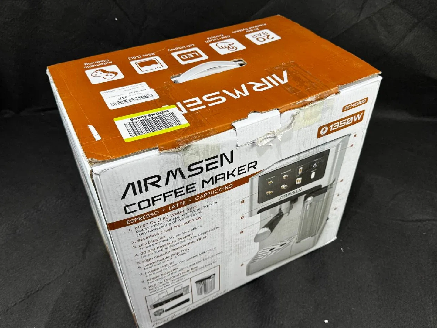 AIRMSEN Espresso & Cappuccino Machine – Tested Like New ☕🔥 image indicator(6)
