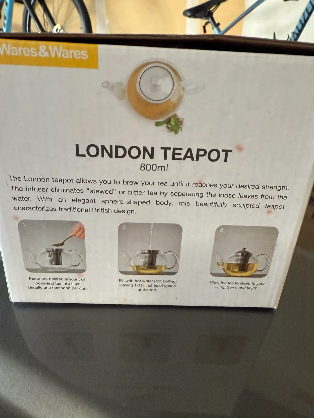 Wares & Wares London Teapot - 800ml image indicator(2)