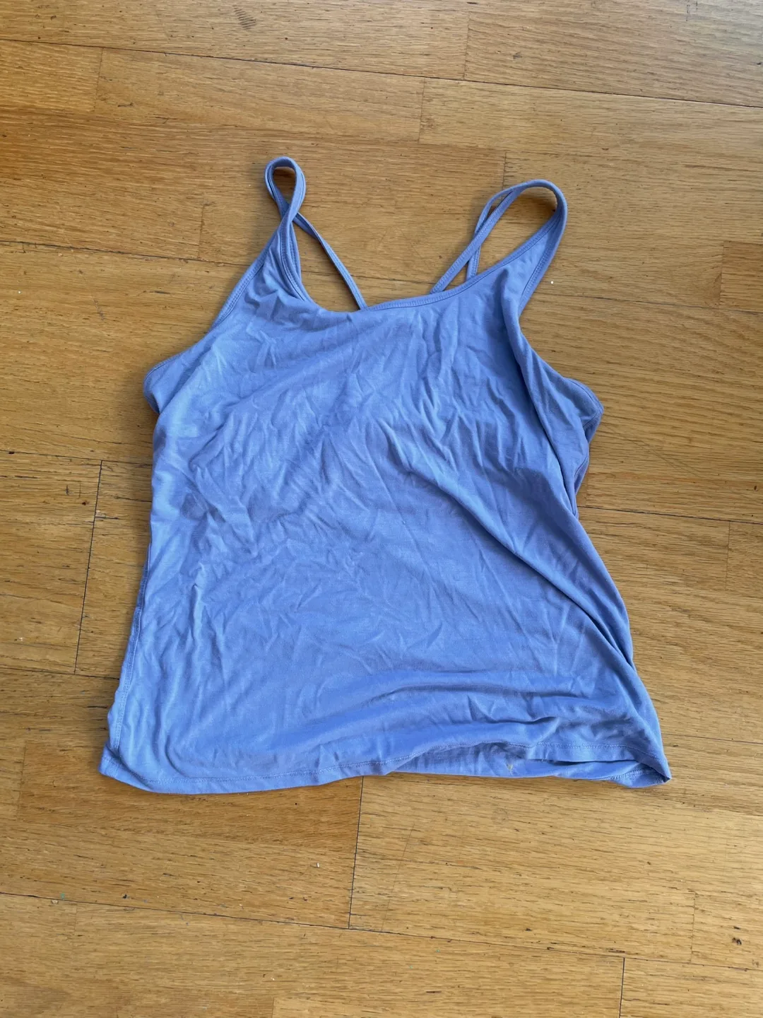 Purple workout shirt