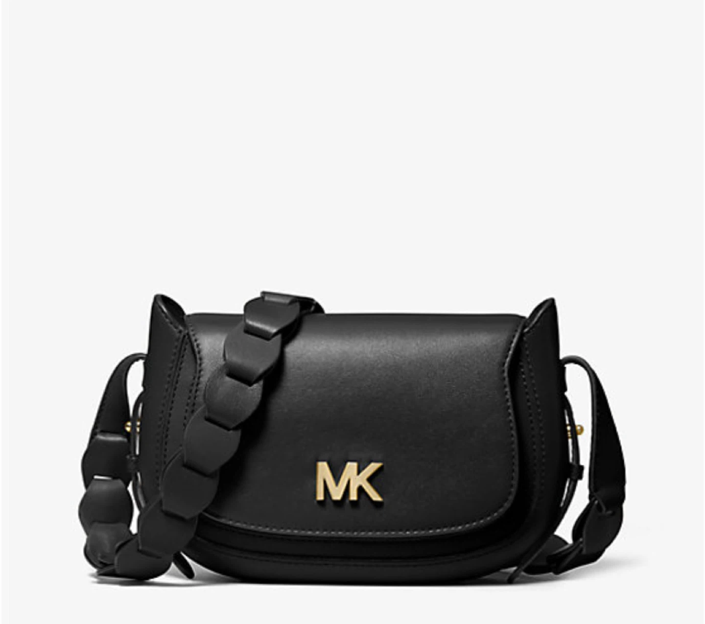 Michael Kors Leather Crossbody Bag Black