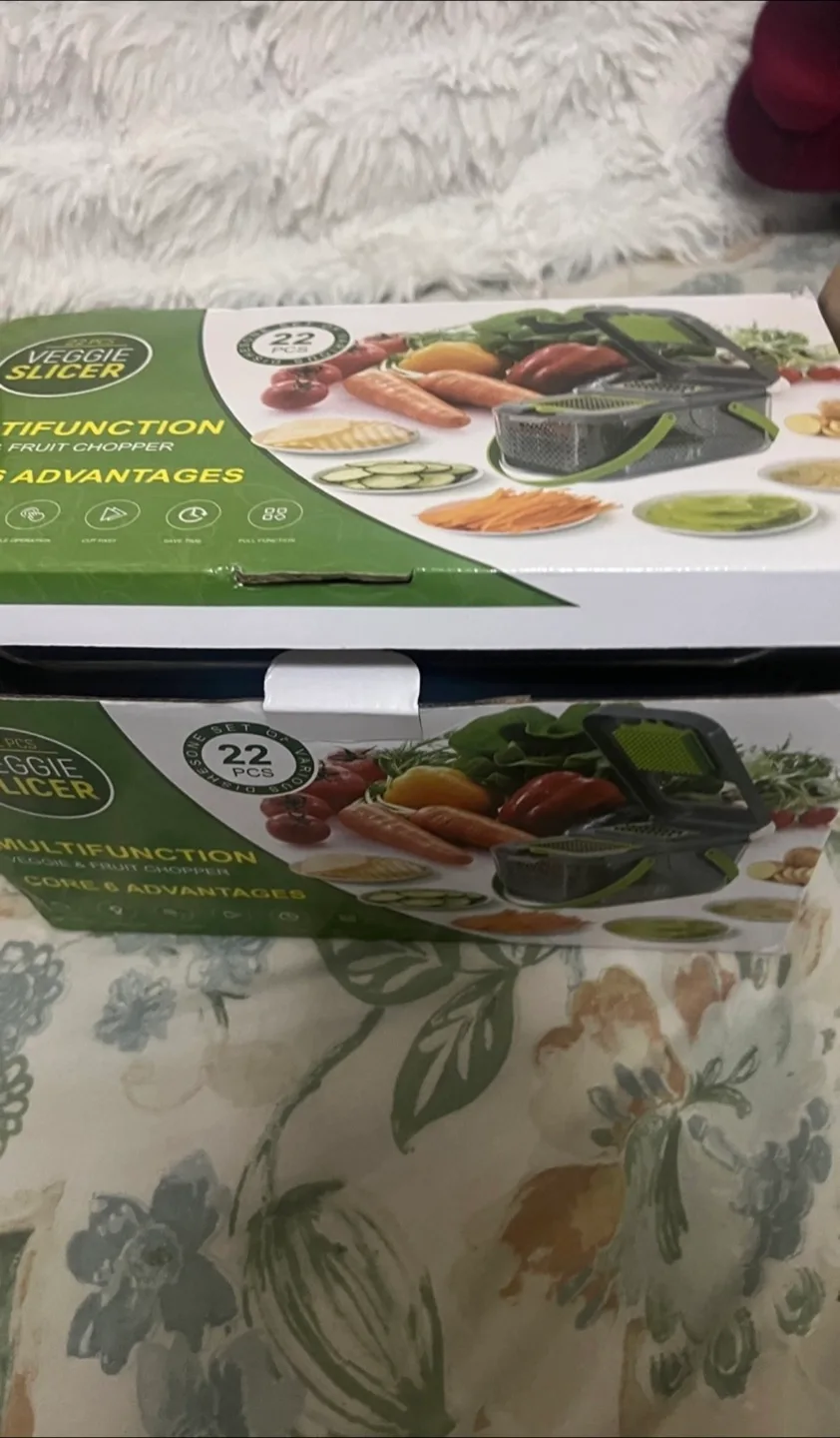 22 in 1 Vegetable Chopper Mandoline Slicer image indicator(5)