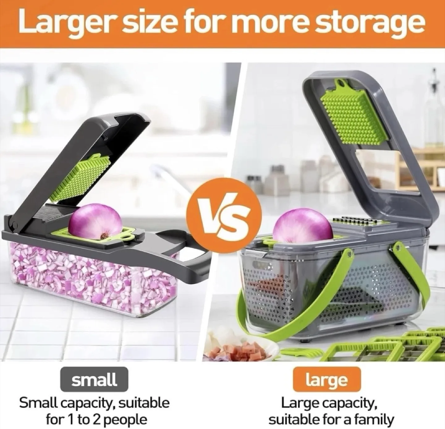 22 in 1 Vegetable Chopper Mandoline Slicer image indicator(6)