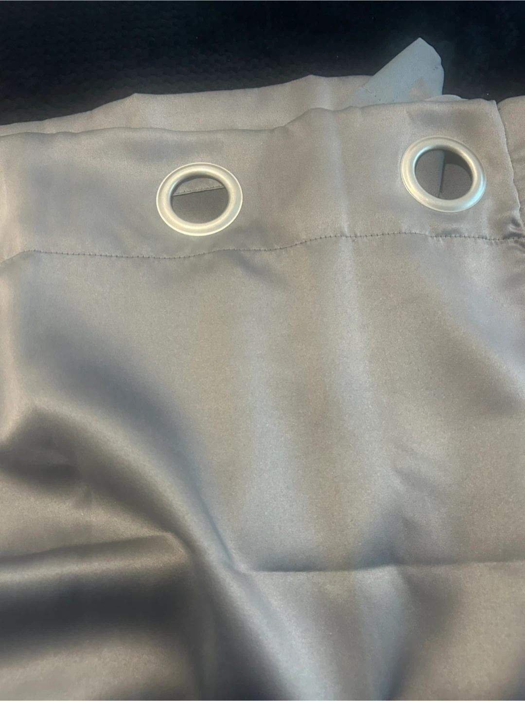 Silver Grey satin Curtain Set