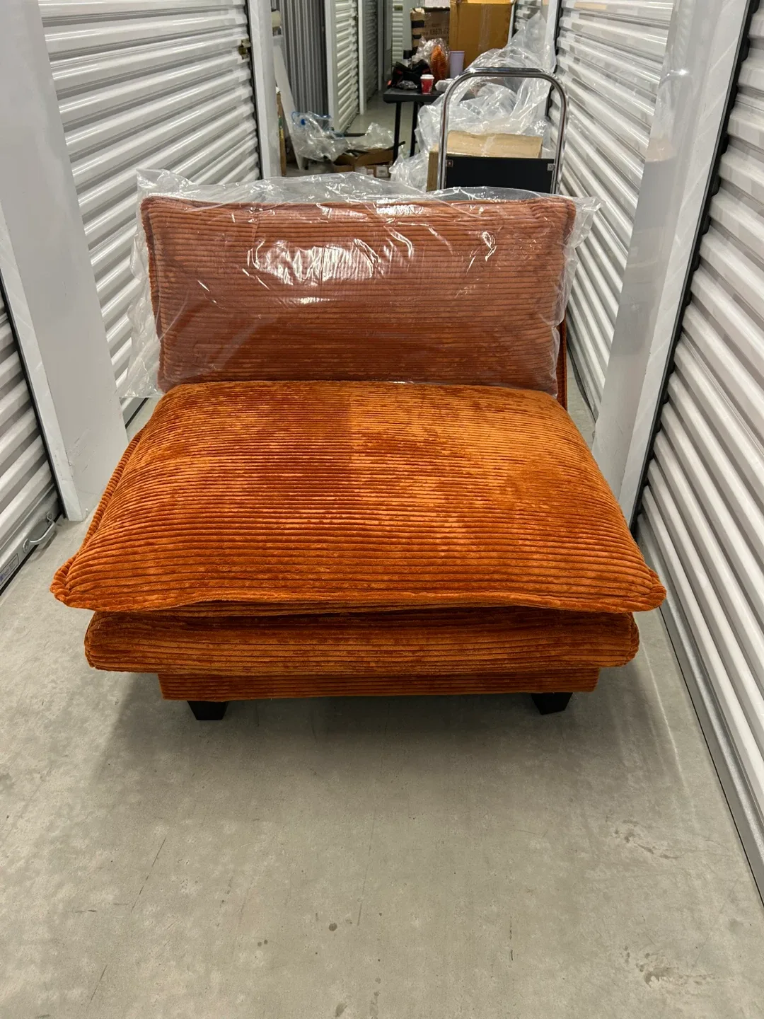 Brand New Orange Corduroy Chair Pillow Seat image indicator(3)