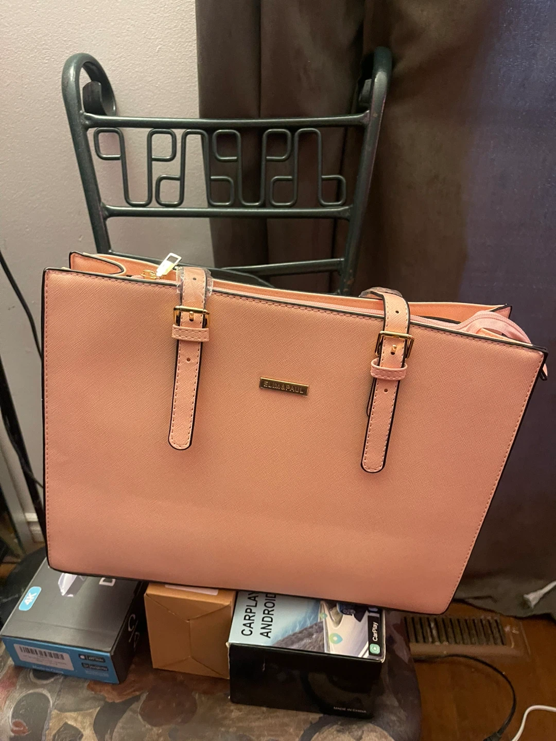 ELIM & PAUL Peach 3-in-1 Tote Bag - New! - photo 2