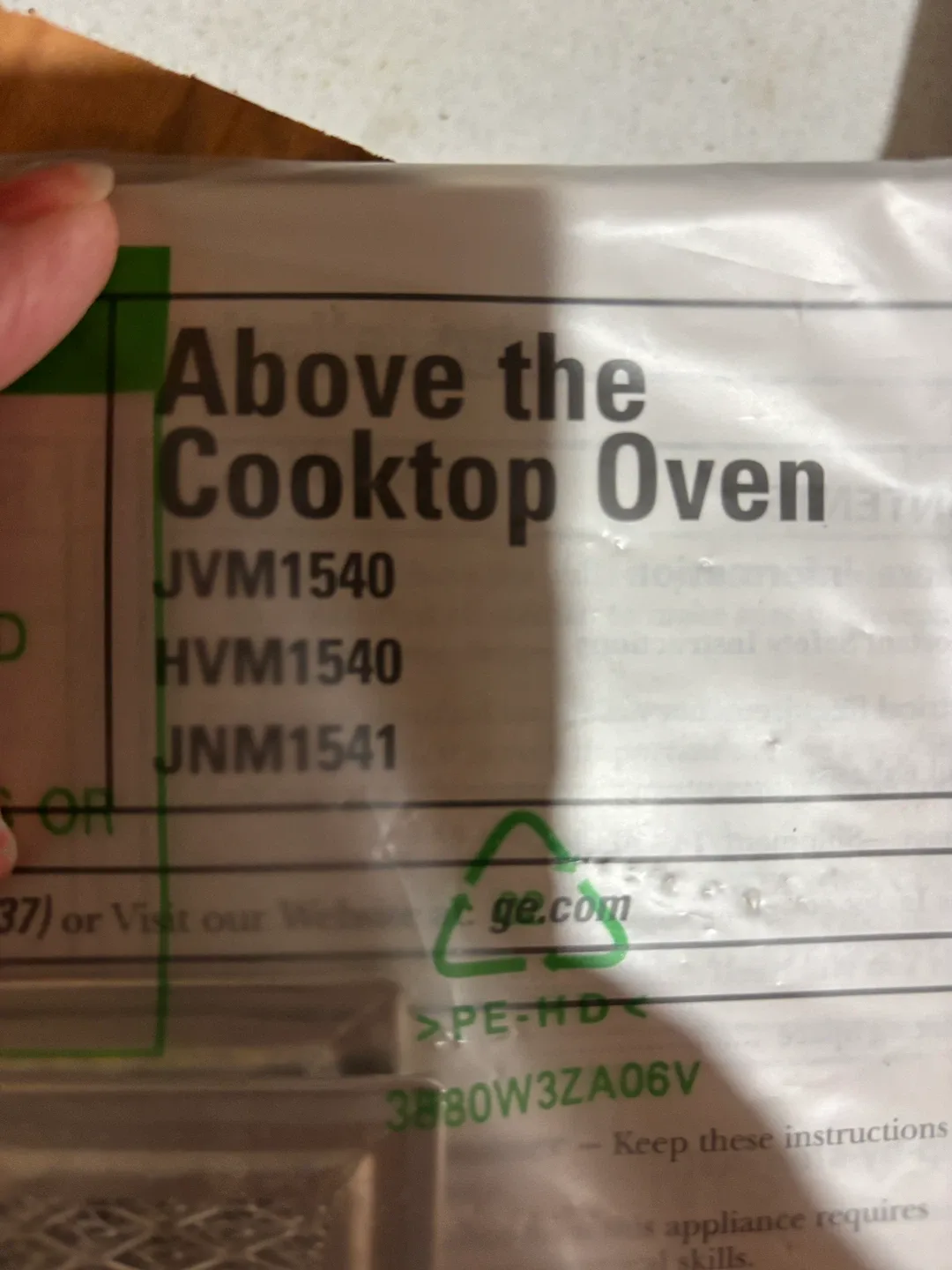 GE Spacemaker Microwave Oven JVM1540 image indicator(6)