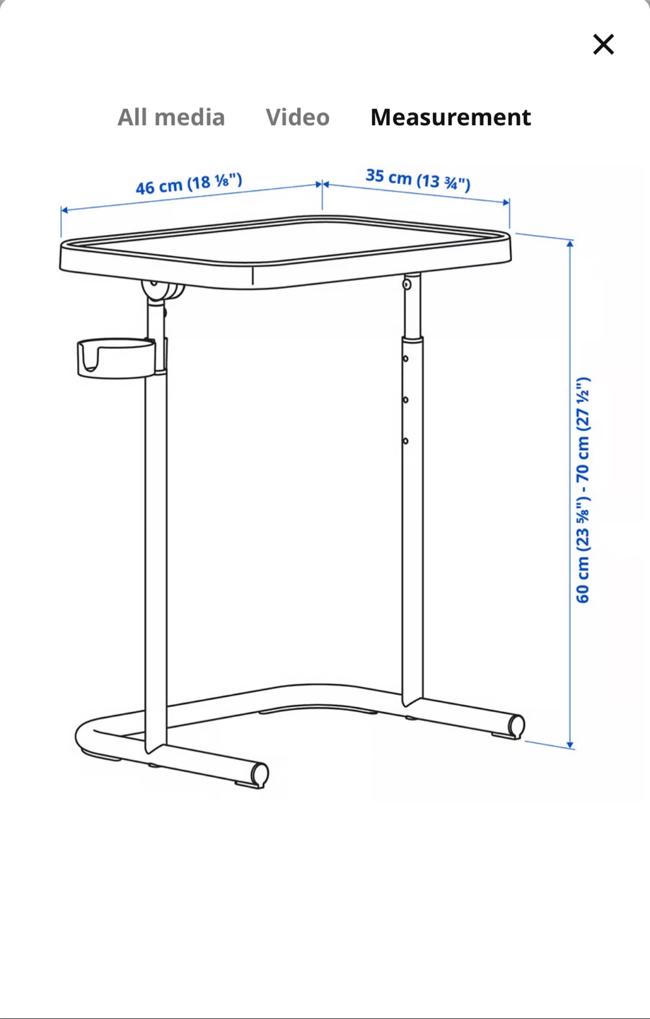 IKEA Adjustable Laptop Table - photo 4