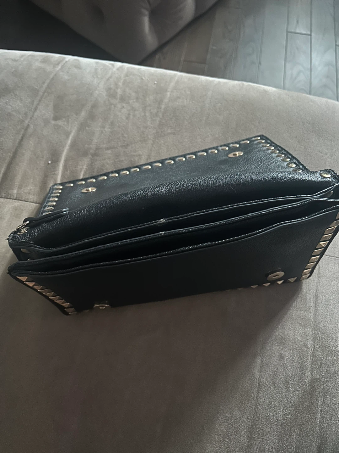 Vintage Black Studded Clutch - photo 5