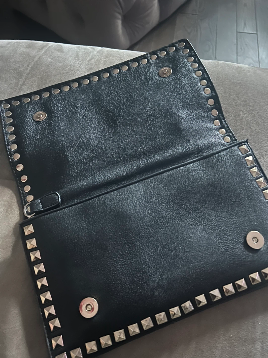 Vintage Black Studded Clutch - photo 2