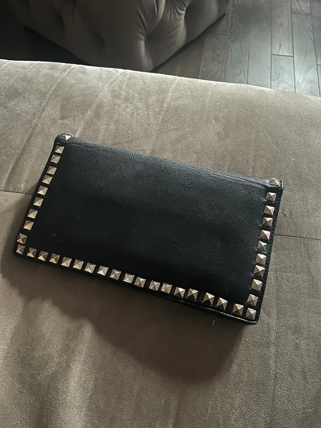 Vintage Black Studded Clutch - photo 4