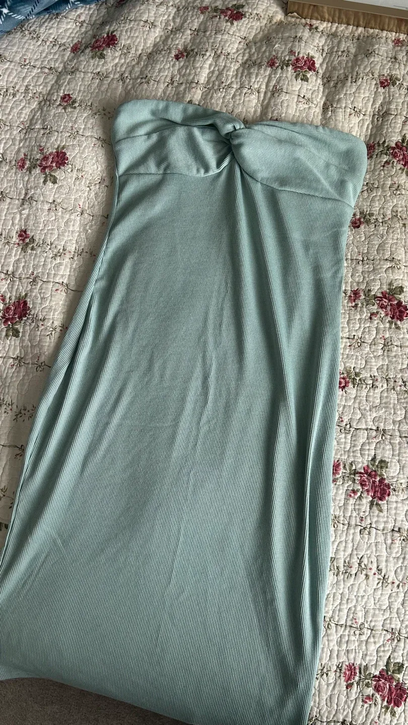 Light Blue Strapless Dress image indicator(2)
