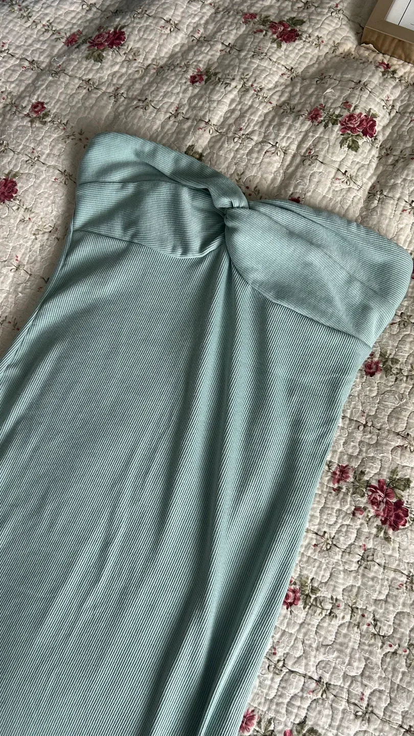 Light Blue Strapless Dress thumbnail