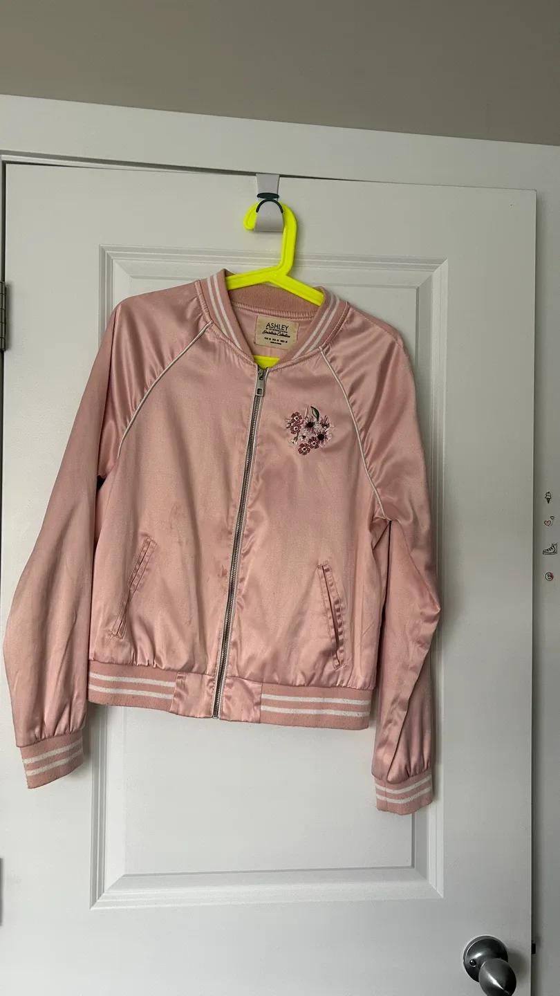 Ashley Graham Pink Bomber Jacket image indicator(3)