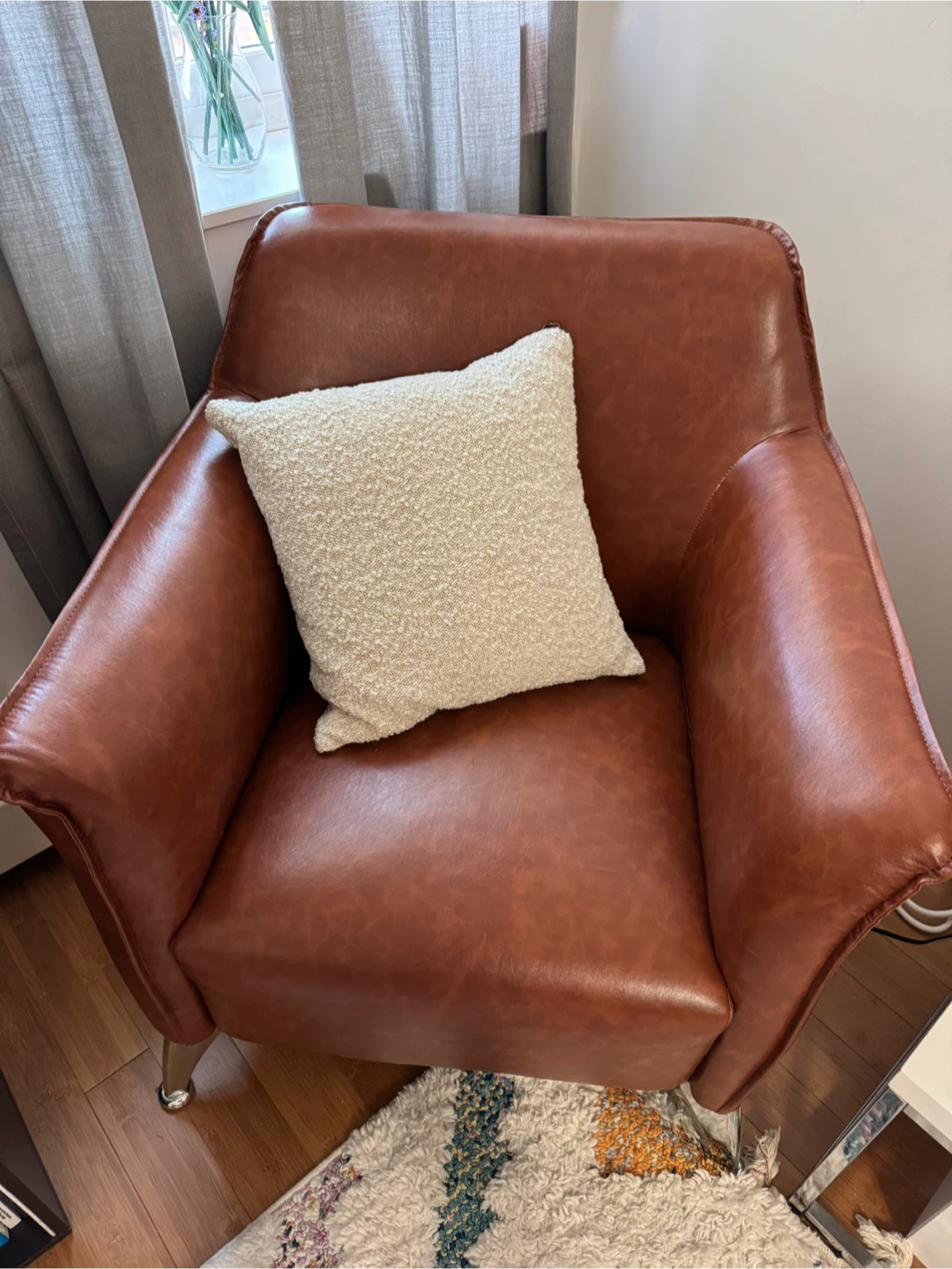 Brown Quinby Armchair - photo 3