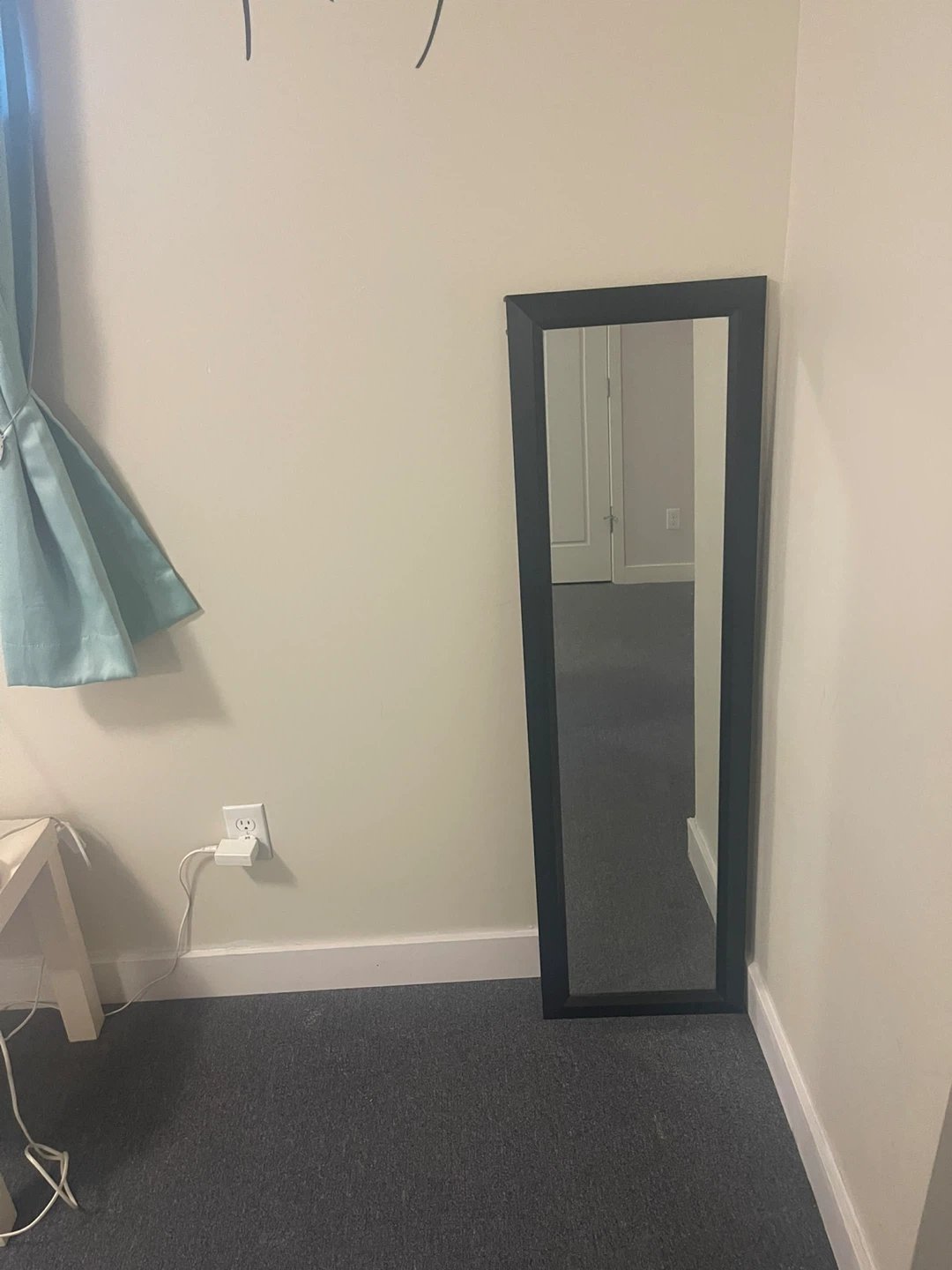 Black Framed Standing Mirror