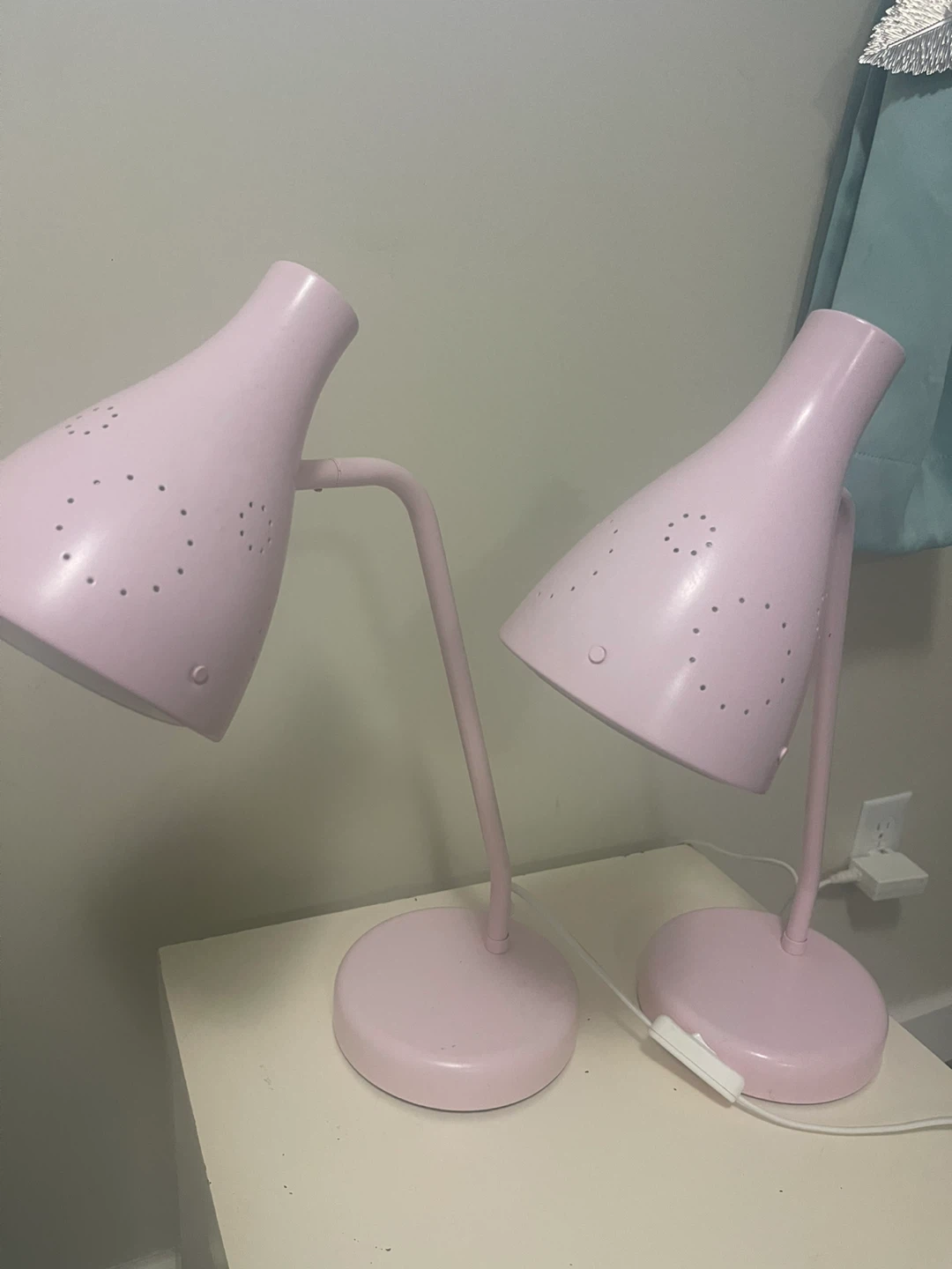 IKEA Pink Desk Lamp Set