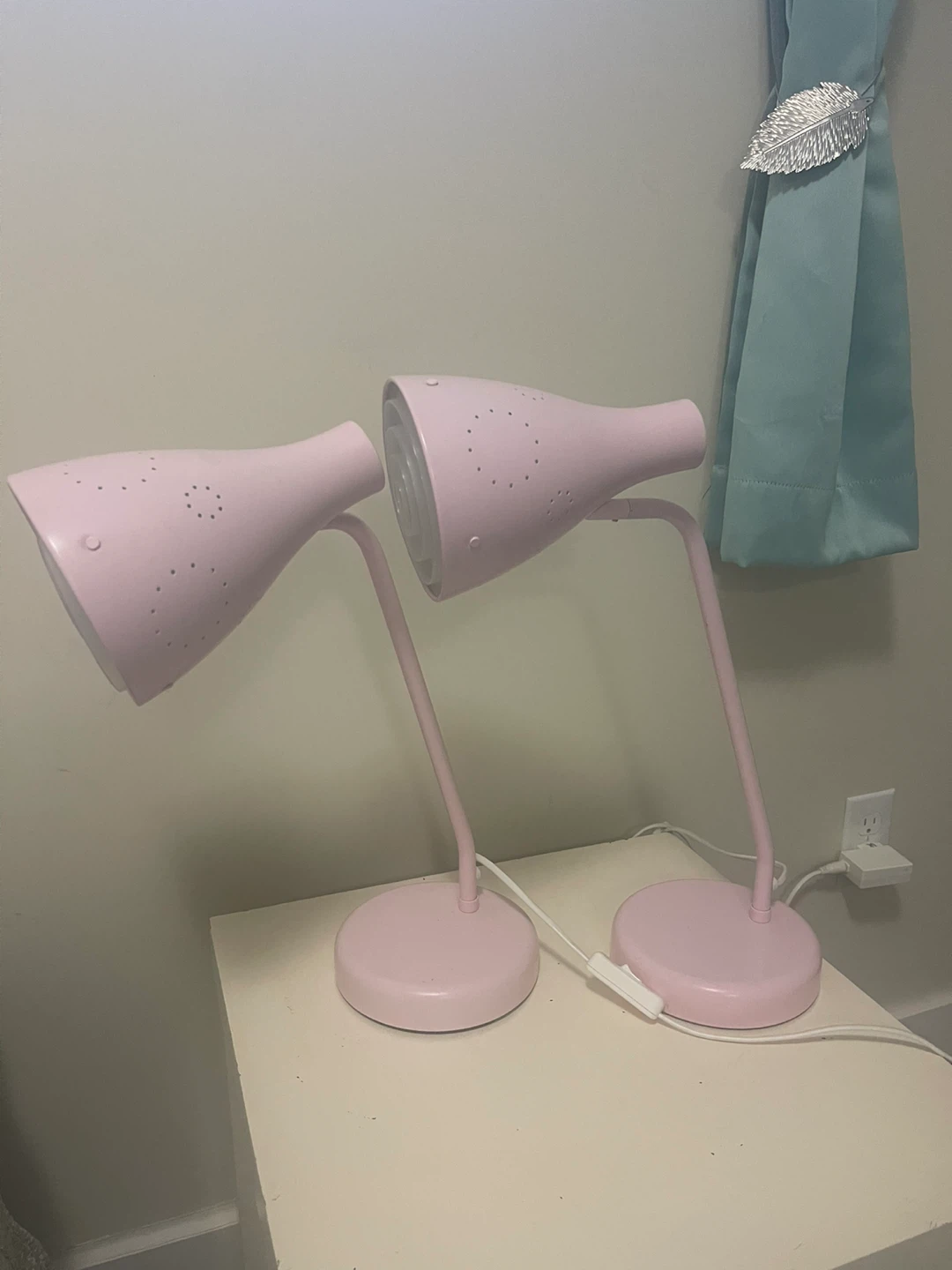 IKEA Pink Desk Lamp Set - photo 2