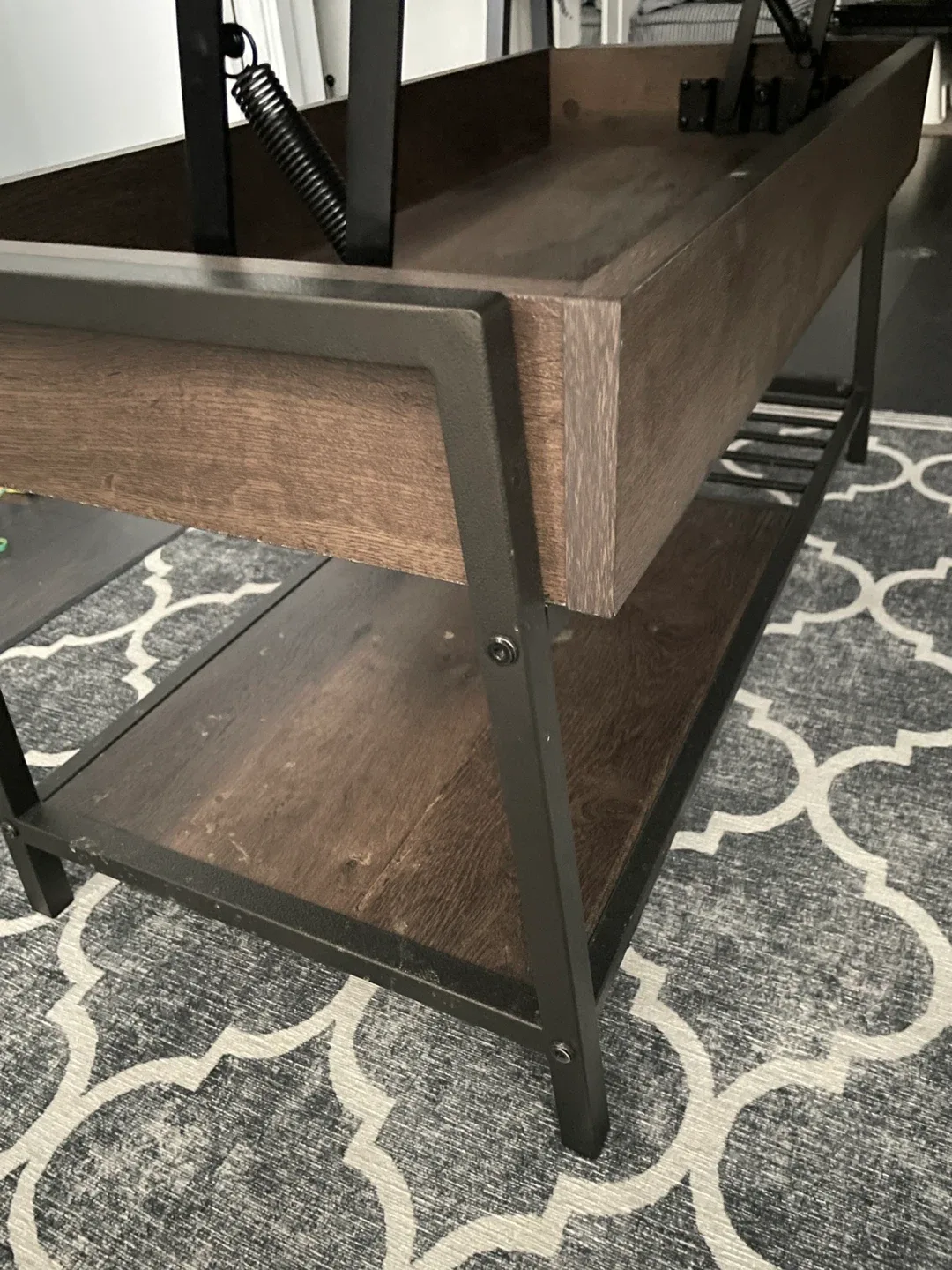 Dark Wood Coffee Table with Storage and Lift-Top image indicator(2)