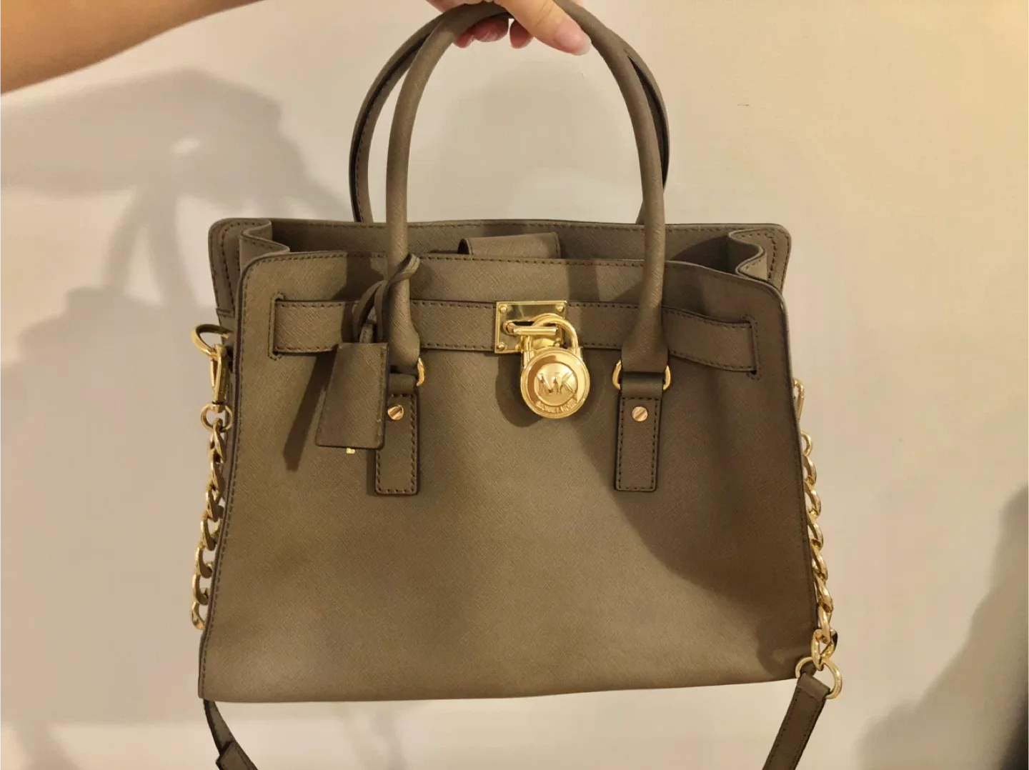Michael Kors Satchel Bag - Taupe thumbnail