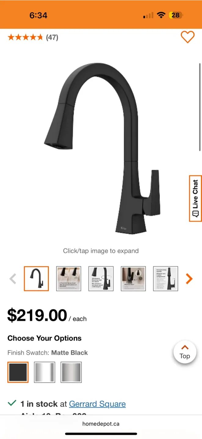 Pfister Maximmilion Matte Black Kitchen Faucet - New image indicator(2)