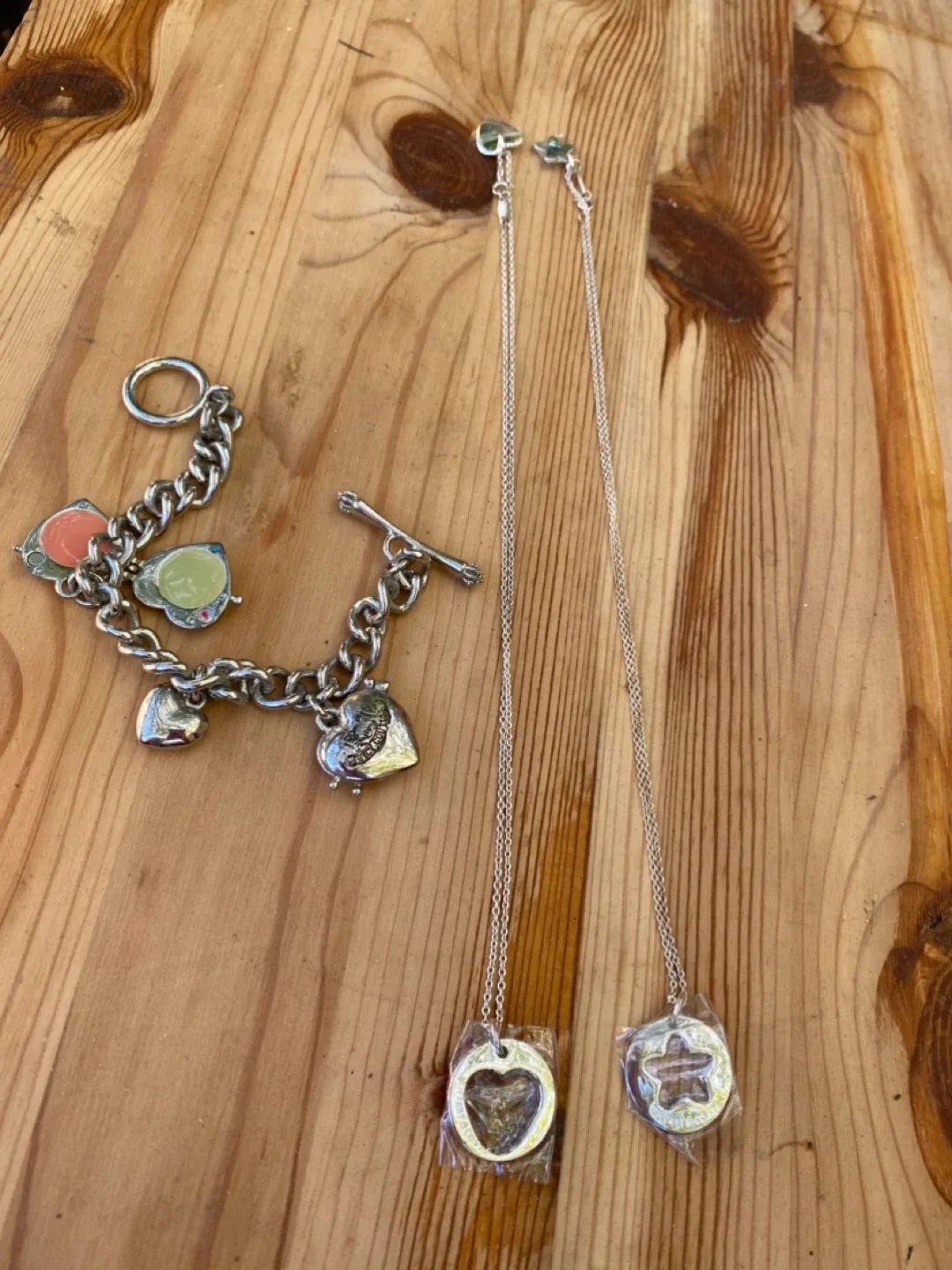 Juicy Couture Charm Bracelet & Tiffany Necklaces thumbnail
