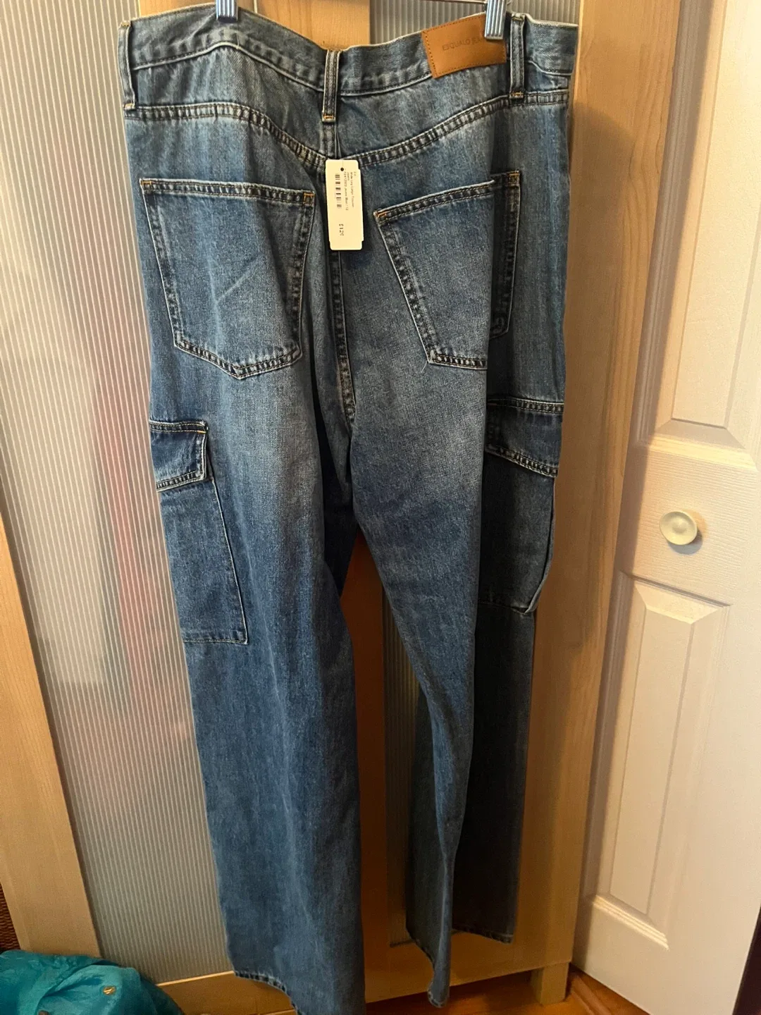 EQUALO Cargo Jeans Blue,12, $129 value, brand new with tags image indicator(4)