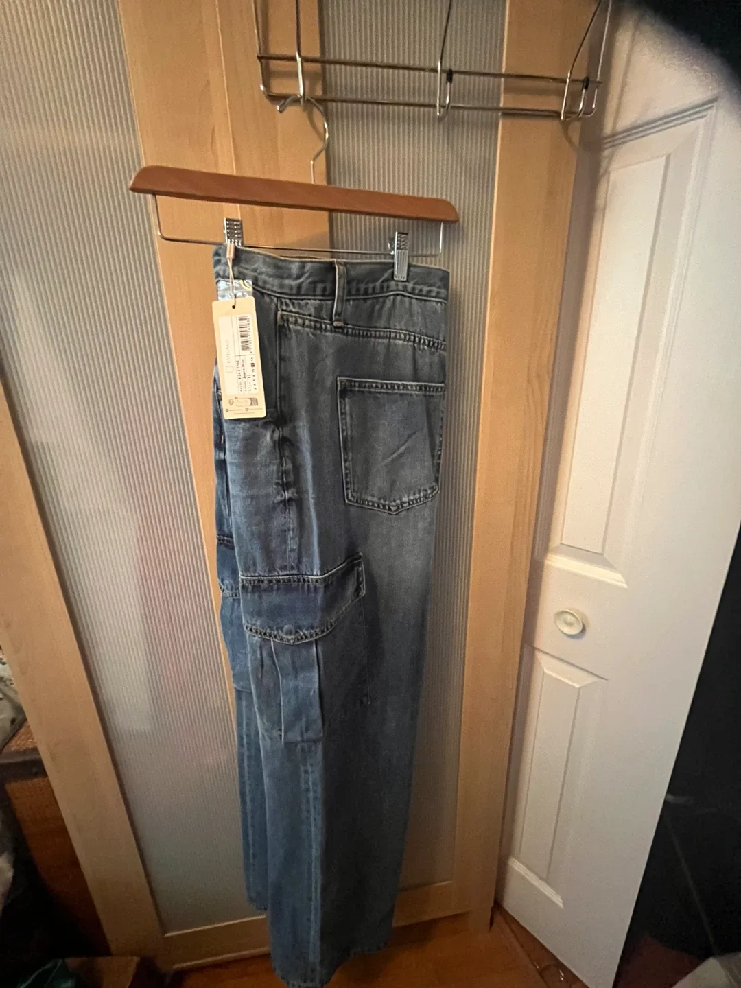 EQUALO Cargo Jeans Blue,12, $129 value, brand new with tags image indicator(7)