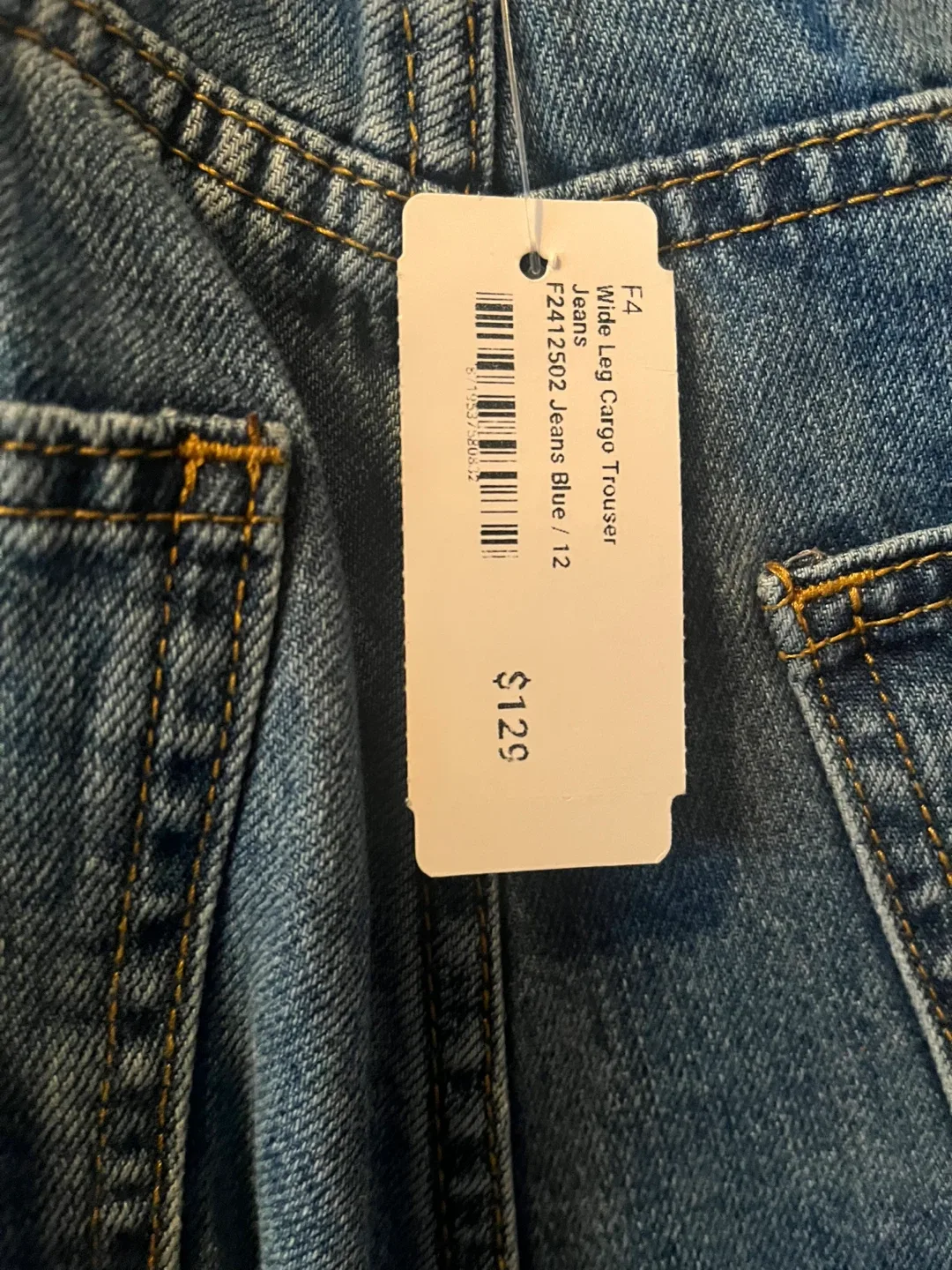 EQUALO Cargo Jeans Blue,12, $129 value, brand new with tags image indicator(9)