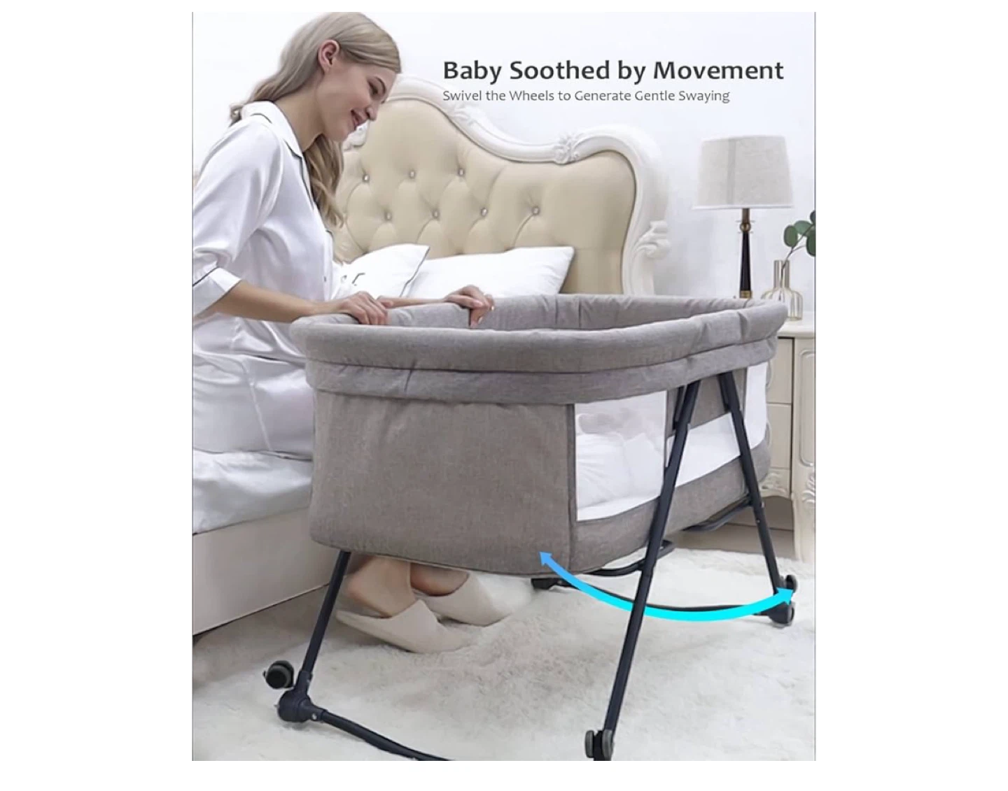 Roomy Airy Space Baby Bassinet - Travel Friendly - photo 4