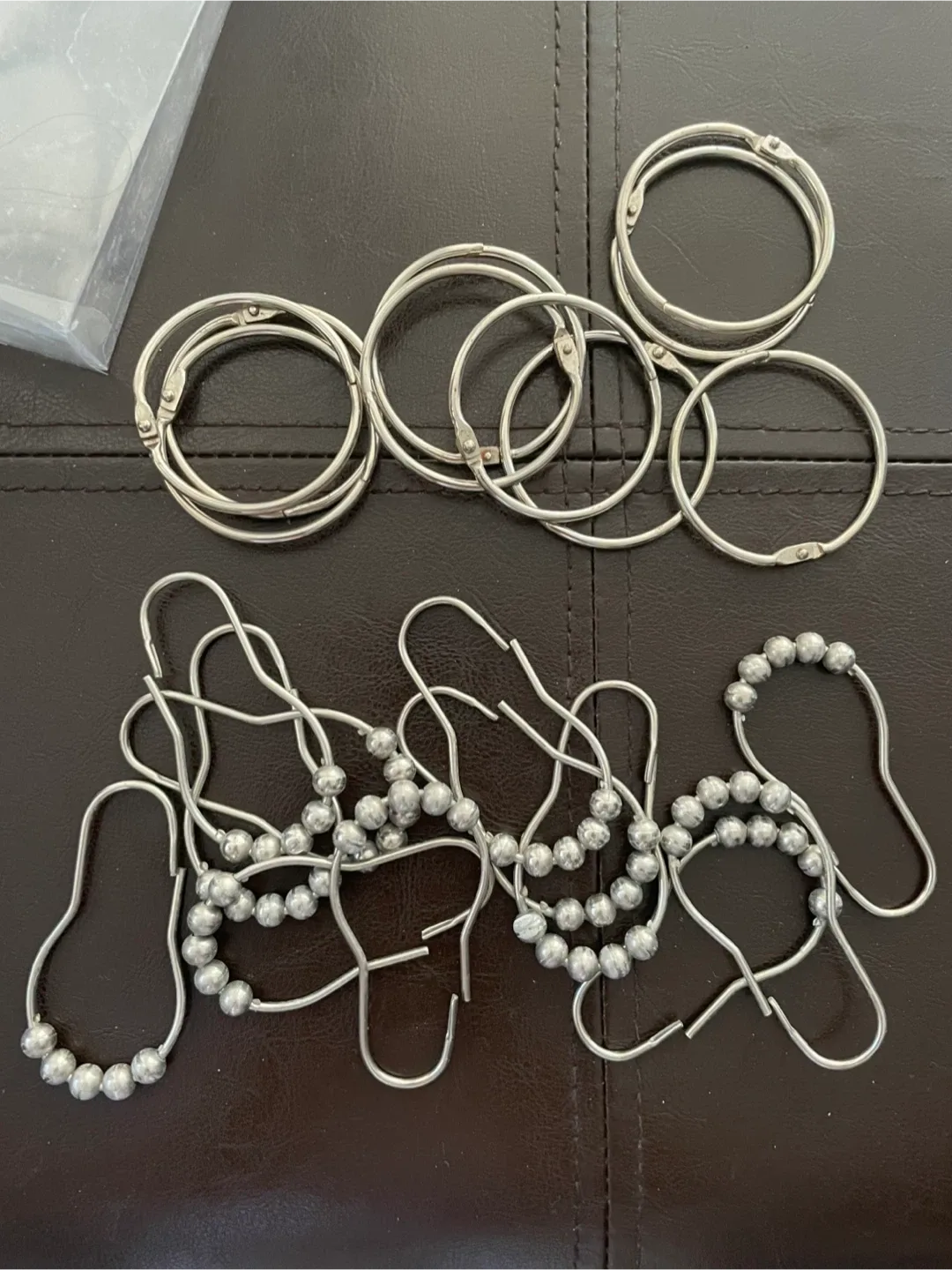 Shower Curtain Rings - Silver Tone thumbnail