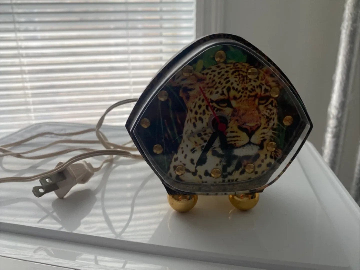 🥕Vintage Leopard Print Clock🥕 thumbnail