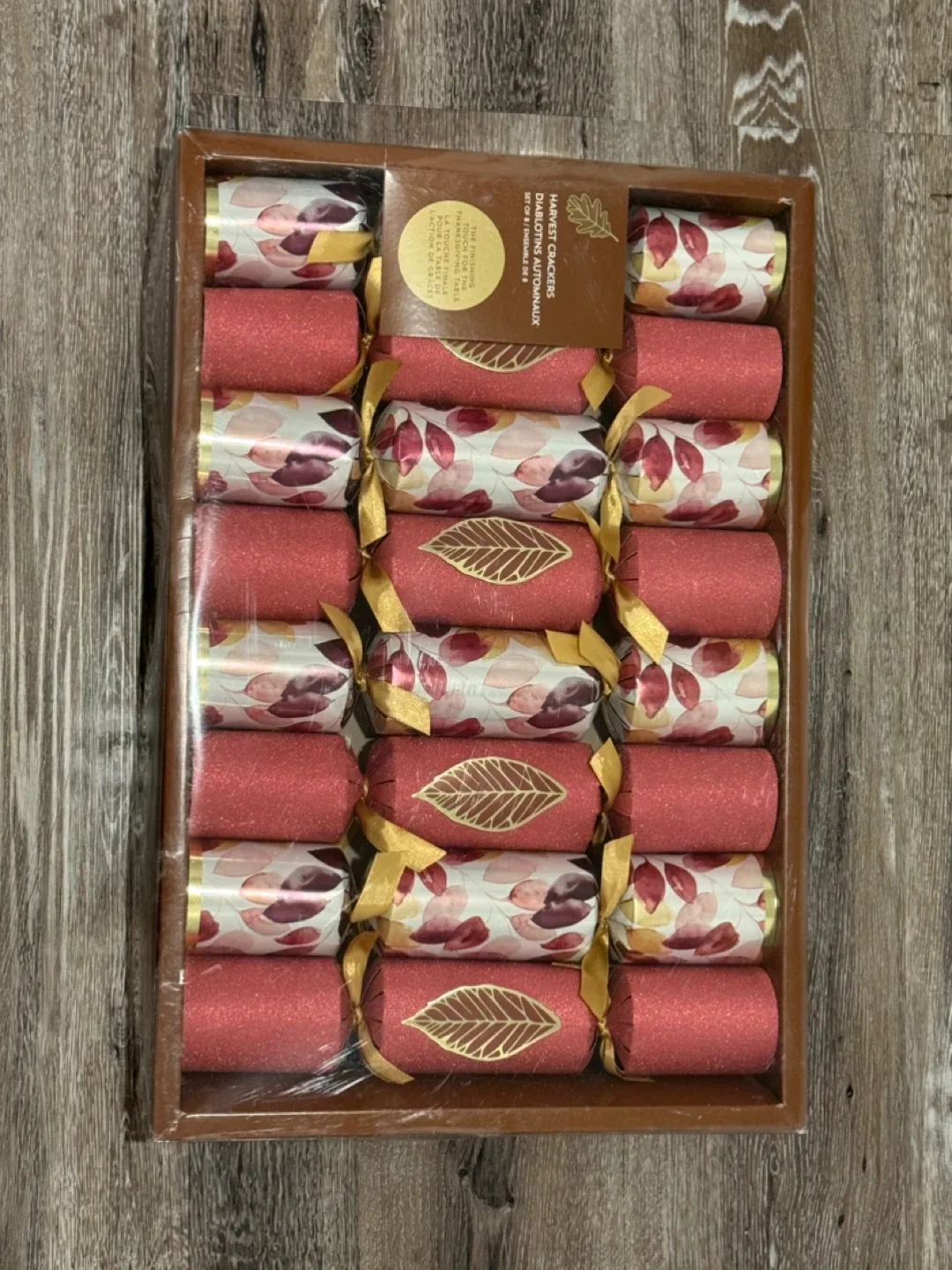 New Harvest Crackers Set of 8 Thanksgiving thumbnail
