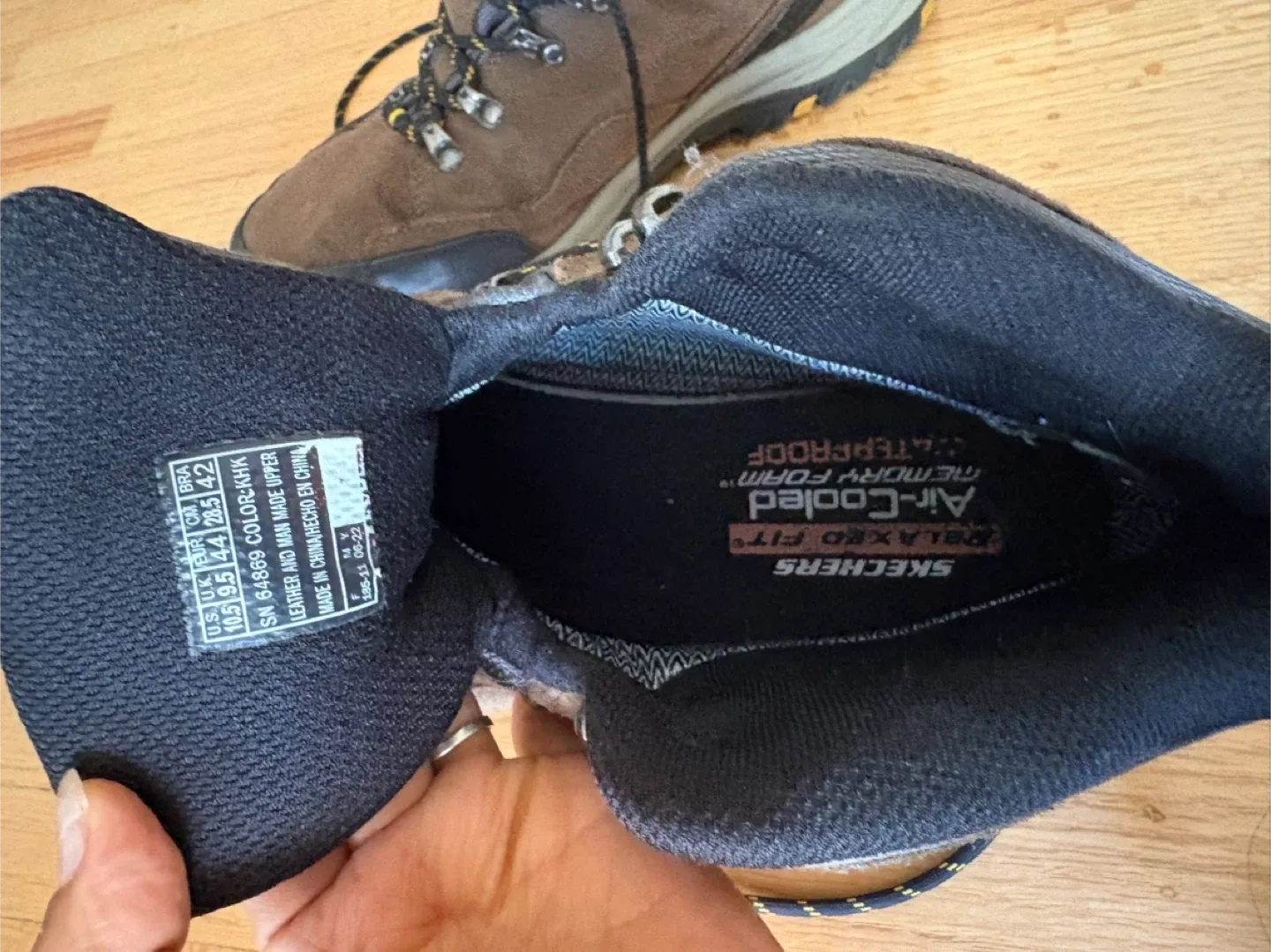 Skechers Relaxed Fit Air-Cooled Hiking Boots - Size 10.5 image indicator(2)