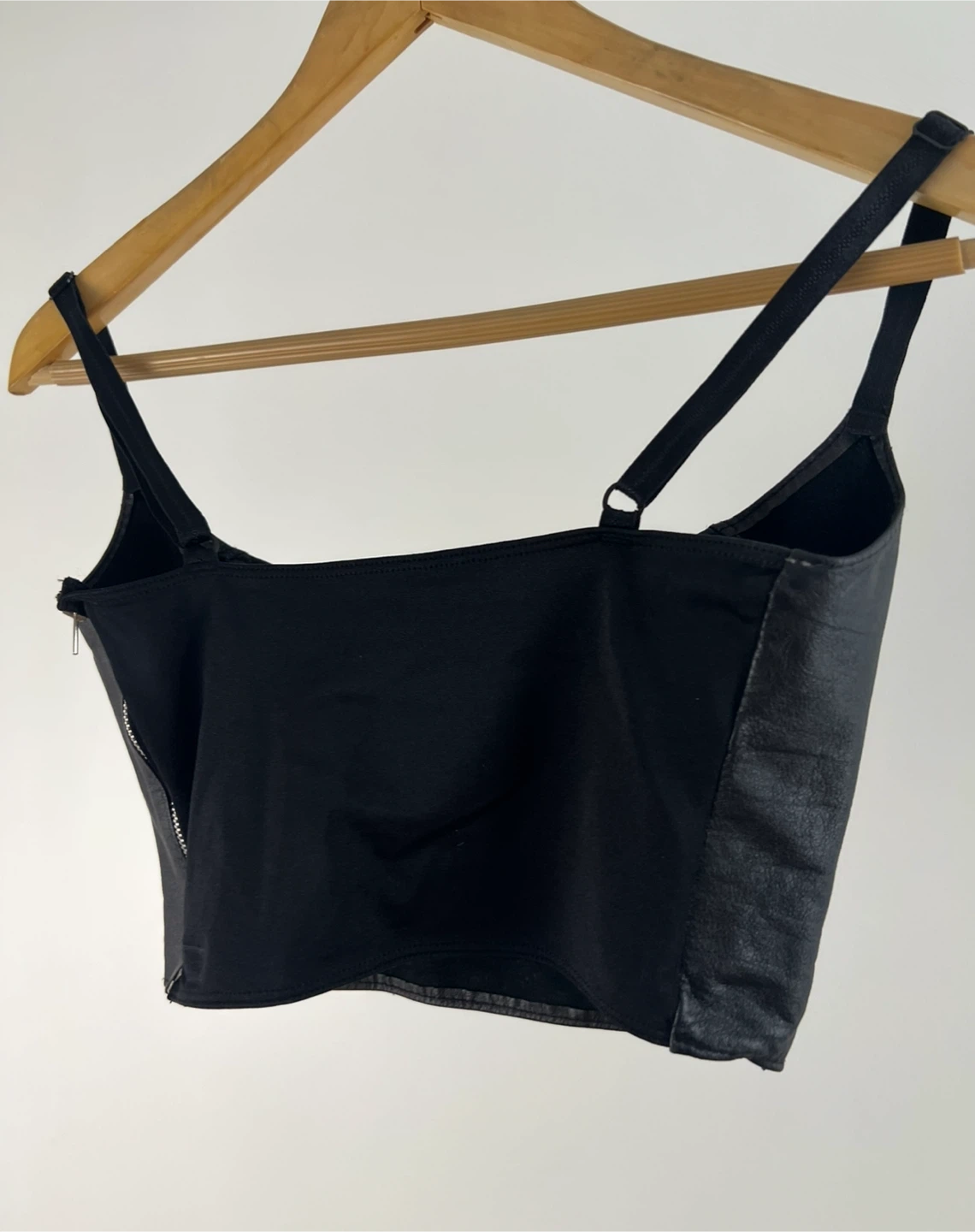 Allure Leather Black Bustier - Size S - photo 2