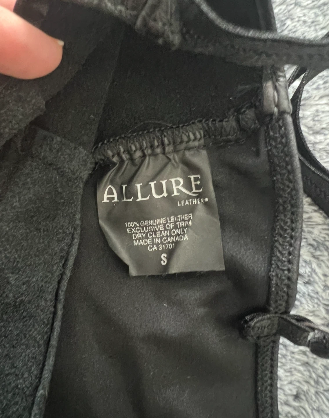 Allure Leather Black Bustier - Size S - photo 5
