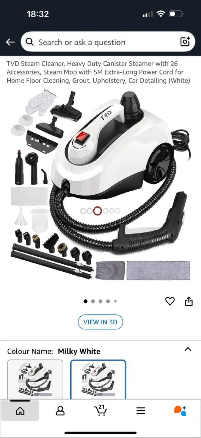 TVD Heavy Duty Canister Steam Cleaner – Used, Tool Only image indicator(2)