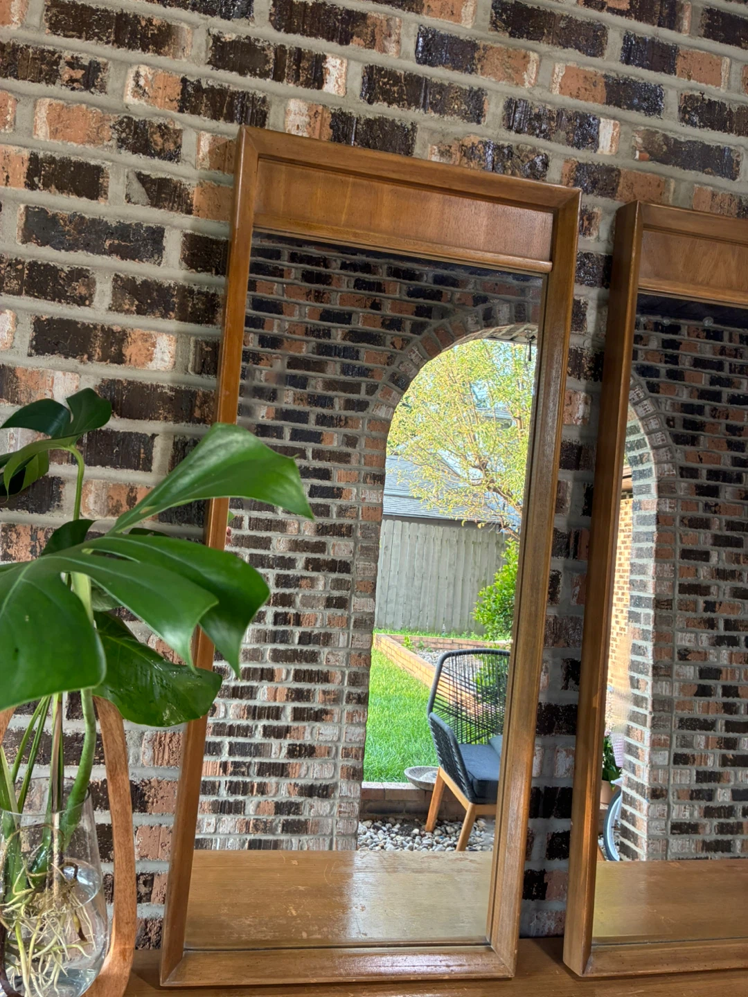 Mid century pair of mirrors - photo 4