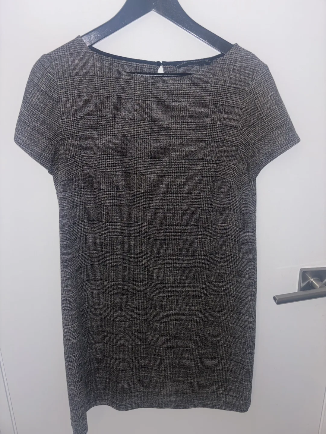 Zara Woman Grey Plaid Dress - Size S thumbnail