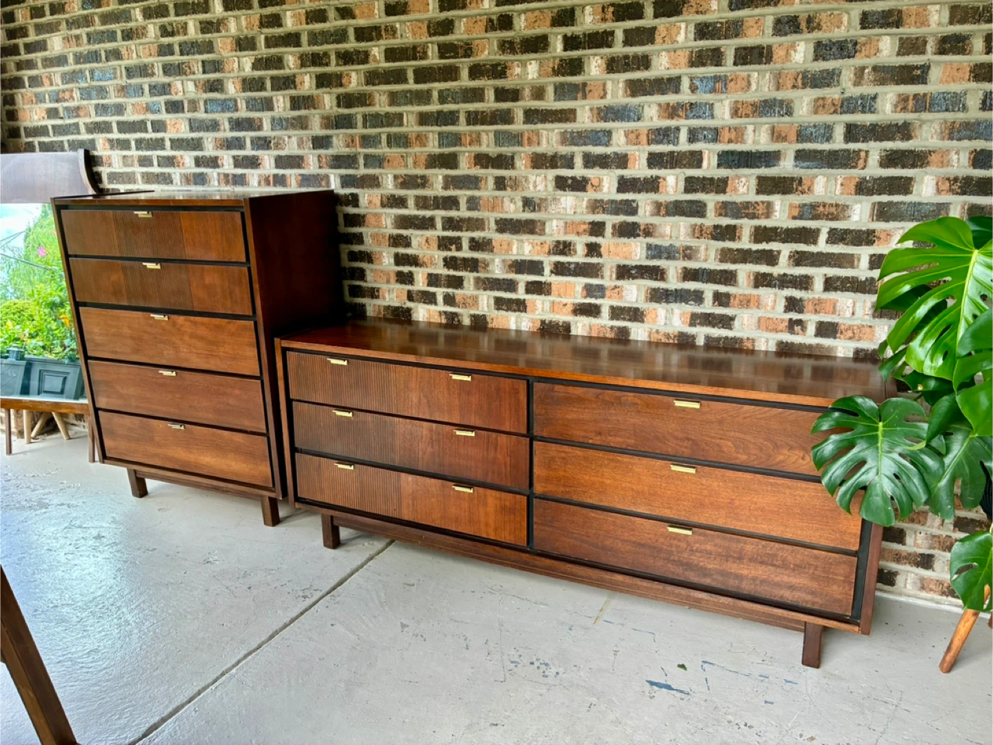 Mid Century Modern Bedroom Set 4 pcs
