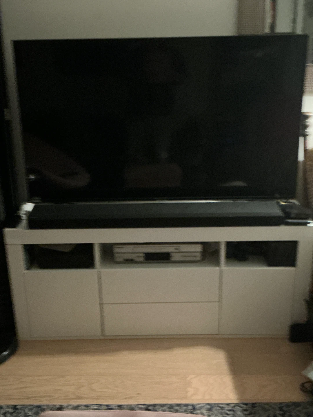 Small tv stand for 55" tv