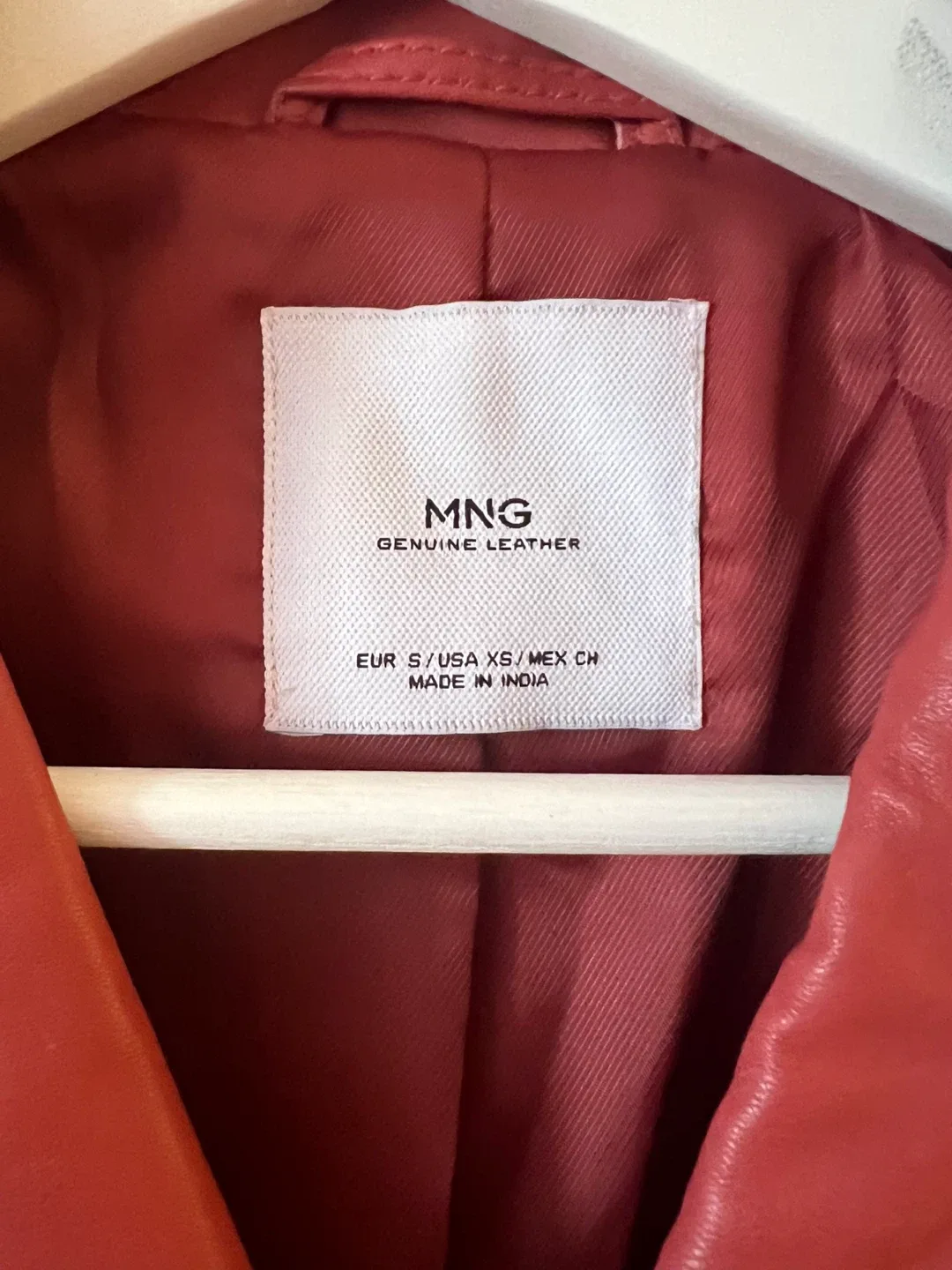 MNG Genuine Leather Biker Jacket - Size XS image indicator(4)