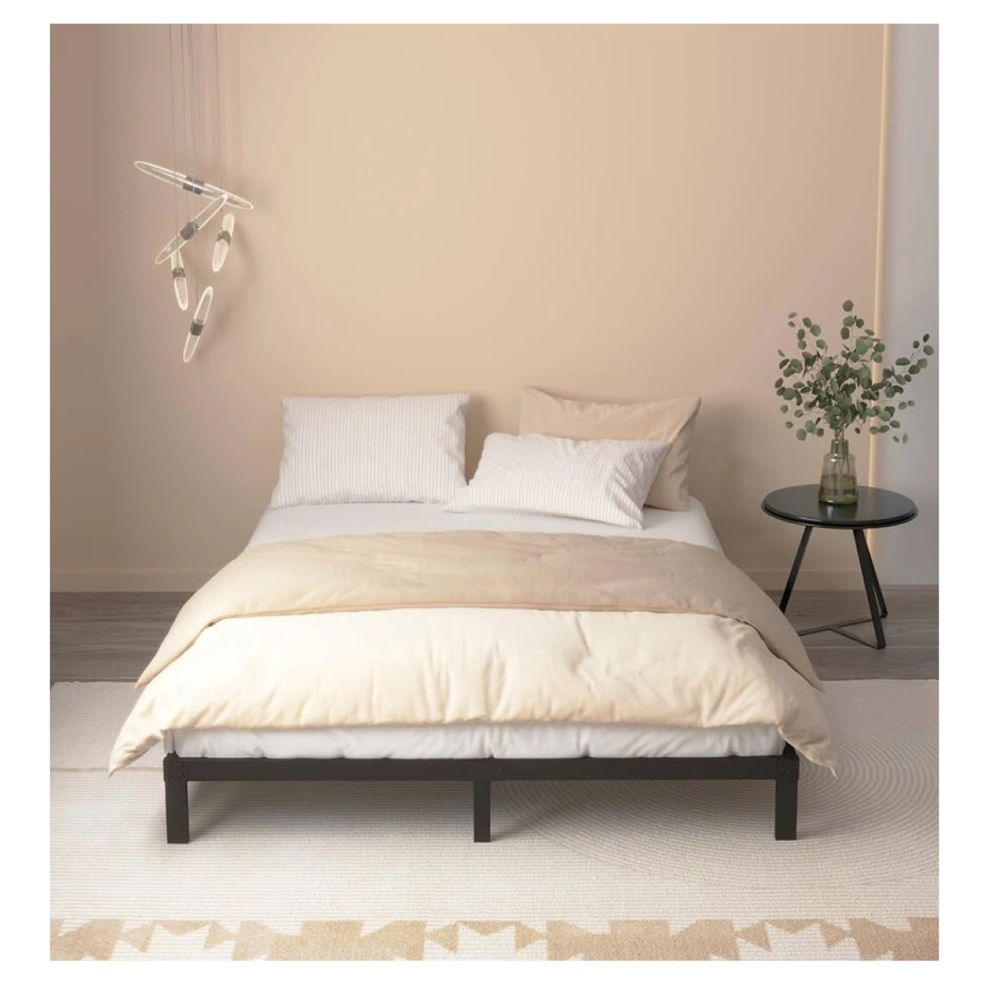King Bed Frame, 9” Heavy Duty Low Profile Metal Platform - photo 2
