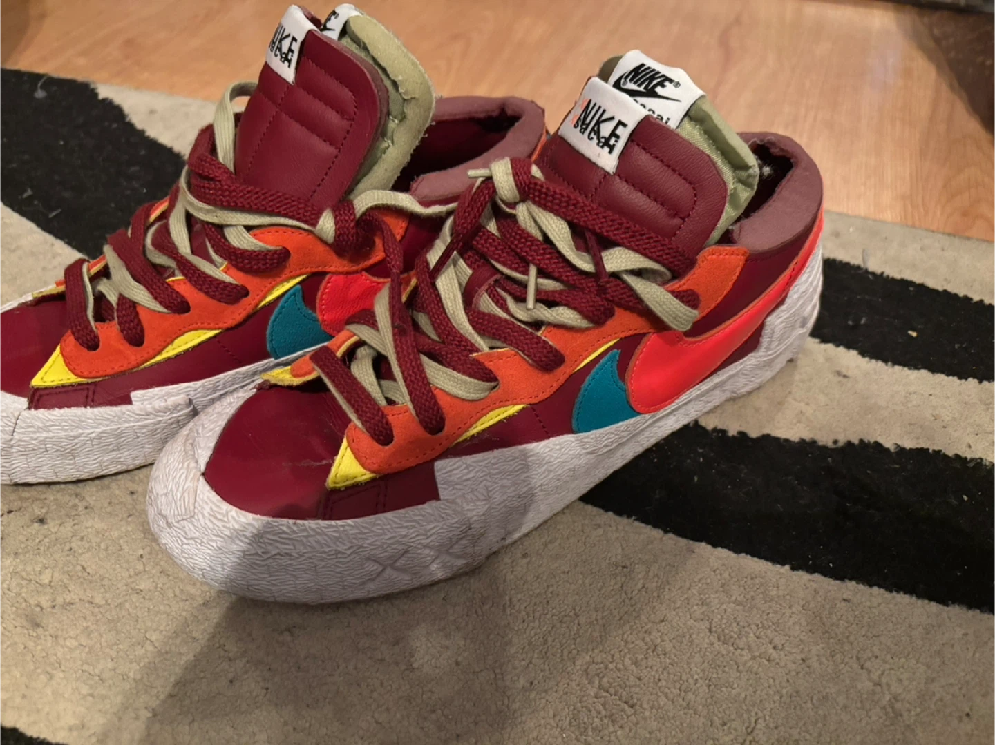 KAWS x sacai x Nike Blazer Low 'Team Red' US M10 - photo 2