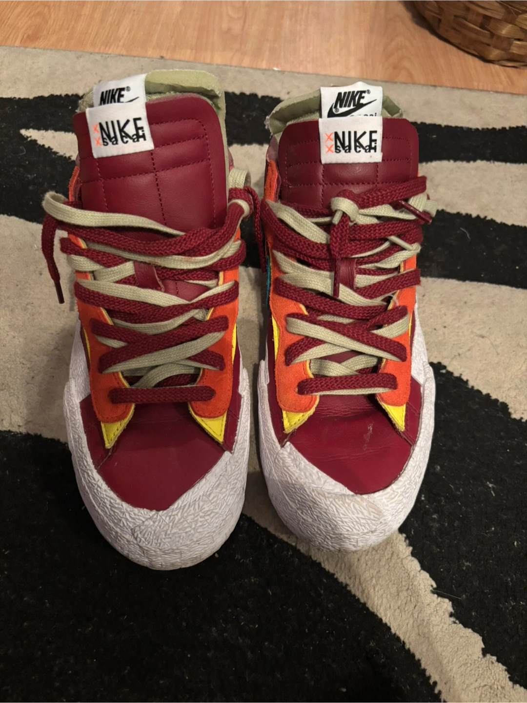 KAWS x sacai x Nike Blazer Low 'Team Red' US M10 - photo 5