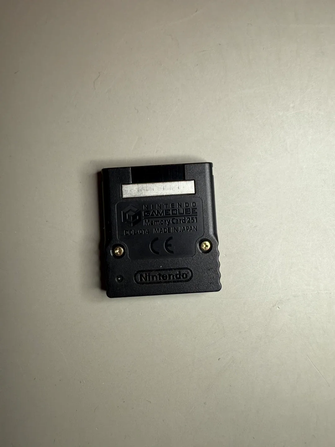 Black Official OEM GameCube memory card 251 blocks image indicator(2)
